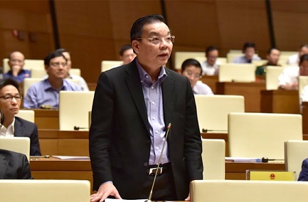 Bộ trưởng Bộ Khoa học và Công nghệ Chu Ngọc Anh phát biểu tại Quốc hội. Ảnh: TL.